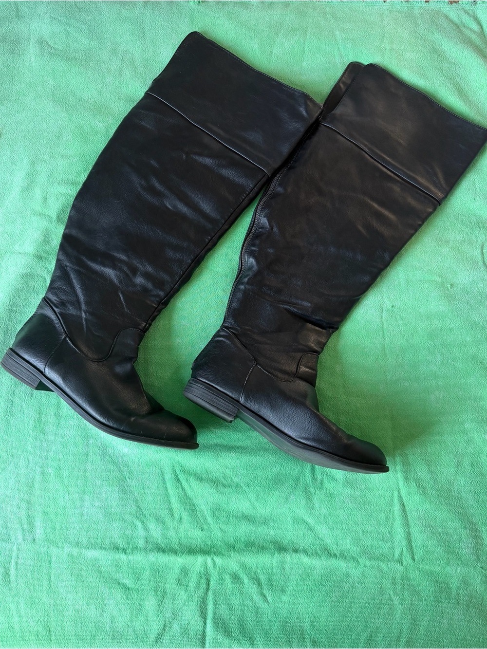 Black knee high boots